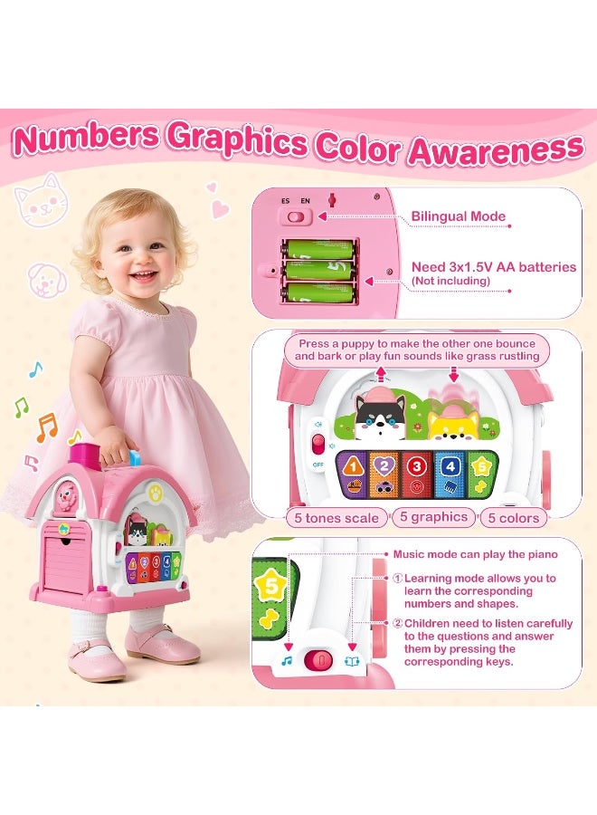 BAOLI Baby Toddler Toys for 1 Year Old Girls, Montessori Musical Toddler Toys for 12-18 Months Kids, Musical Learning House for Infant Toddlers 1 2 3 Years Old Baby Girl Gifts - Image 4